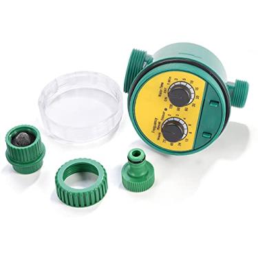 Imagem de Hyuduo Temporizador de Irrigação 2 Dial Temporizador Eletrônico Controlador de Jardim Desligamento Automático para de Sprinklers, de Rega Com Materiais Plásticos de , à Prova d'água