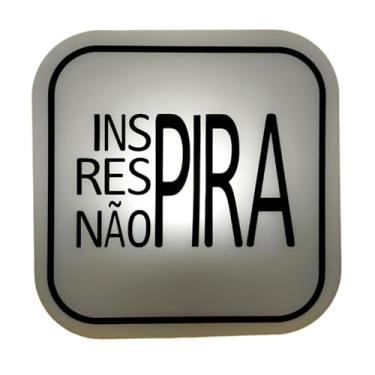 Imagem de Luminária Decorativa Box "Não Pira" | Para Mesa ou Parede | Design Motivacional e Divertido | Bivolt