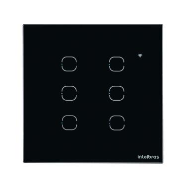 Imagem de Interruptor Smart Wi-fi Touch 6 Teclas Preto Ews 1006 485002