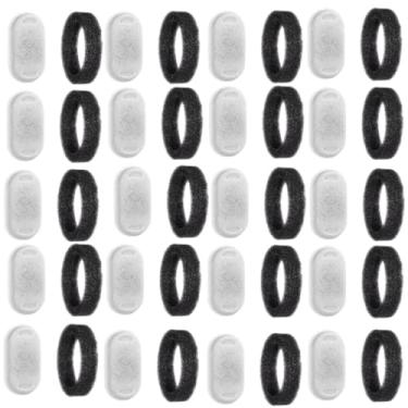 Imagem de 40 Pacotes de Filtros Substituição para Fontes Água Gatos Carvão Ativado Eyehoce com Esponjas Pets Aço Inoxidável Compat