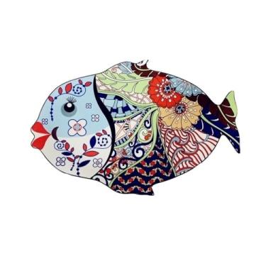 Imagem de Prato de peixe de cerâmica multifuncional de grande capacidade peixe a vapor doméstico minimalista criativo prato de sushi prato de jantar de frutos do mar prato de jantar de comida ocidental adequado