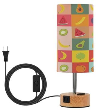 Imagem de Wassud Candeeiro de mesa de cabeceira colorido com 3 temperaturas de cor, luminária de mesa moderna com forro de sombra, luminária noturna para sala de estar, quarto, escritório, berçário