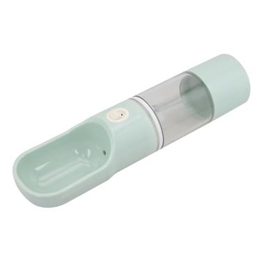 Imagem de Lovely Vibe Garrafa Bebedouro Portátil para Pets, Plástico Atóxico, 27cm, com Sistema Antivazamento e Tigela Acoplada (Verde)
