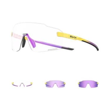 Imagem de Óculos De Ciclismo Fotochromic Vermelhos Para Homens E Mulheres, Óculo