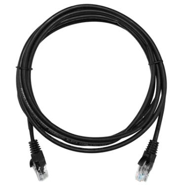 Imagem de Cabo de Rede Cat5e de 2,5 Metros Preto Fabricado em Cobre Para Melhor Velocidade de Internet  Homologado Anatel