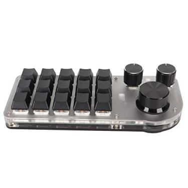 Imagem de Cryfokt USB Mini Teclado de 15 Teclas Mecânico Interruptor Azul para Teclado de PC para Jogos de Escritório