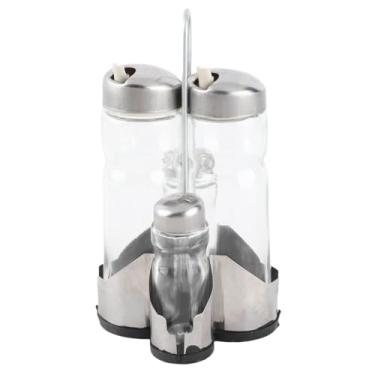 Imagem de GLOGLOW Conjunto de Garrafa de Tempero de Garrafa, Dispensadores de Vinagre de óleo de Aço Inoxidável Nan Armazenamento de Cozinha