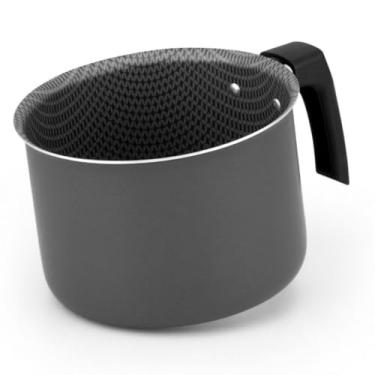 Imagem de Leiteira Caneco Fervedor Leite Agua Alumínio Teflon Antiaderente 14cm 1.5L(CINZA)