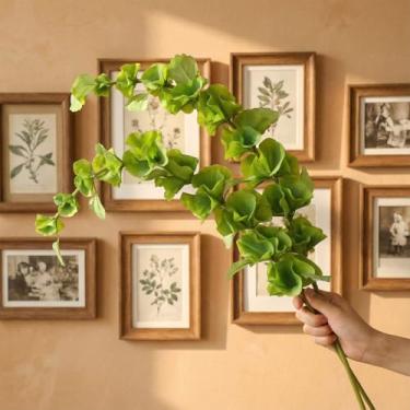 Imagem de Luinabio 2 peças de sinos artificiais da Irlanda 94 cm simulação de folhas artificiais flor flor grama sinos de flores da Irlanda para vaso mesa centro de mesa decoração de festa de casamento interior