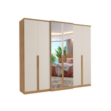 Imagem de Guarda-Roupas Valência Full Glass 6 Portas 4 Gavetas THB