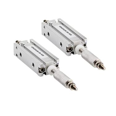 Imagem de CDU20/25 * 10/20/30/40/50/60-10/20/30-XC8 furo de haste única de curso ajustável 20 25 mm cilindro pneumático pequeno de ação dupla 1 peça (CDU20X30-30-XC8)