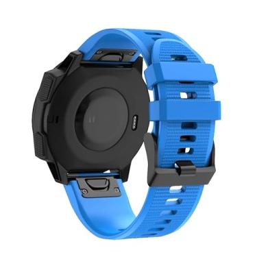 Imagem de EKSIL 20 22 26mm Pulseira de relógio inteligente para Garmin Fenix 7S 7 7X 6 6S 6X Pro 5X 5 5SPlus 3HR 945 MK2 D2 Pulseira de silicone de liberação rápida (Cor: C, Tamanho: 26mm Descent Mk1 MK2)