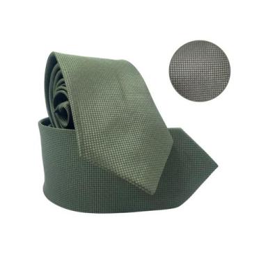 Imagem de Gravata Verde Oliva Com Quadrado Padrinho Casamento - Rpires