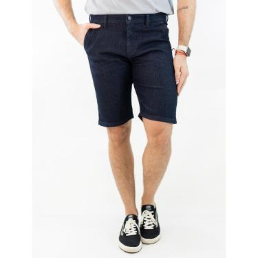 Imagem de Bermuda Masculina Jeans Slim Azul Escuro Elastano Anticorpus-Masculino