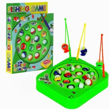 Imagem de Brinquedo Infantil Jogo Divertido Pesca Maluca Pega Peixe com Varas Co