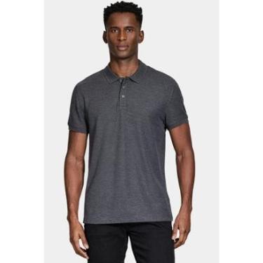 Imagem de Polo Aramis Manga Curta Piquet Mescla Básica Grafite-Masculino