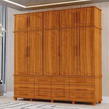 Imagem de Guarda Roupa Casal Berlim Ambiente Freijó  Luapa Móveis