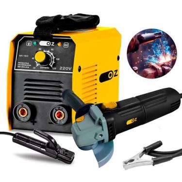 Imagem de Maquina inversora - 220V + Esmerilhadeira Lixadeira Angular 4.1/2 Disc