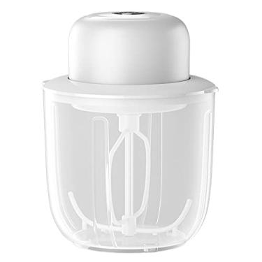 Imagem de Batedor de Ovos Elétrico Sem Fio Automático Espuma Leite com Recipiente 1000mL Misturador Banca Cozinha para Bolo Culinária Molhos Creme Café
