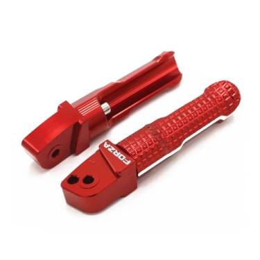 Imagem de Anti-derrapante Pedal Traseiro Footpeg Apoio Para Os Pés Do Passageiro Para Forza300 Forza 300 2018 2019 2020 Para(Red)