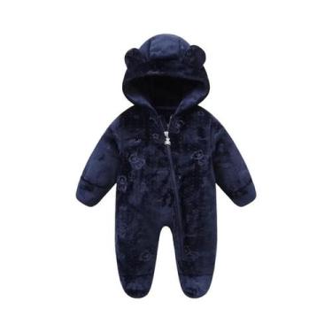 Imagem de Macacão De Flanela Para Bebês Meninos E Meninas, Macio E Quente, Para 