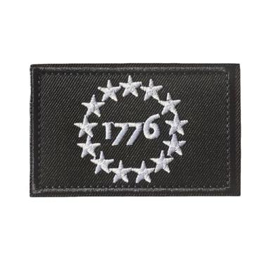 Imagem de EUA 1776 Patriot Tactical Moral Patch bordado gancho e laço crachá para colete militar MOLLE mochila bolsa bandeira dos Estados Unidos design para roupas, capacetes e equipamentos de academia emblemas
