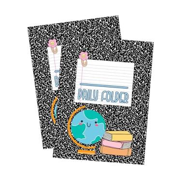 Imagem de Pasta para levar para casa com bolsos para levar para casa etiquetas para levar para a aula 25 pacotes 30,5 x 23 cm, sala de aula, professores, suprimentos a granel, ensino fundamental