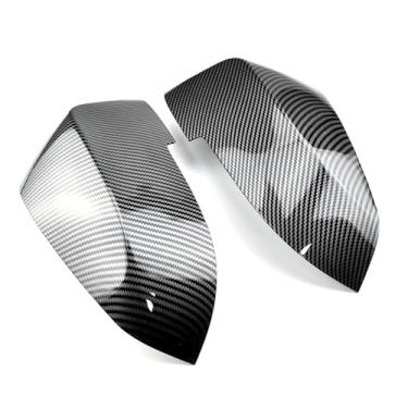 Imagem de Capa De Espelho Retrovisor Padrão De Fibra De Carbono Capa De Espelho Traseiro De Carro Compatível Com BMW 5 6 7 Série F10 F18 F11 F06 F07 F12 F13 F01 2014-2016(Carbon fiber pattern)