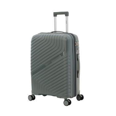 Imagem de Mala de Viagem Bordo Cruzeiro com Expansor Polipropileno Leve, Cinza c