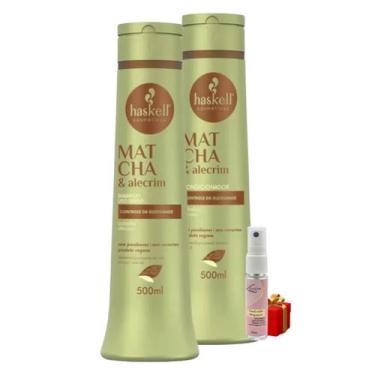 Imagem de Kit Haskell Matcha Shampoo 500 ml Condicionador 500ml + Presente Lourr