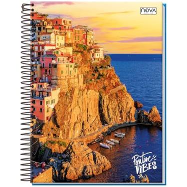 Imagem de CADERNO UNIVERSITÁRIO C/D ESPIRAL 15 MATÉRIAS 300 FLS POSITIVE VIBES