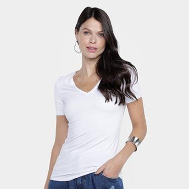 Imagem de Camiseta Colcci Básica V Feminina-Feminino