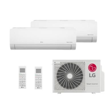 Imagem de Ar Condicionado Bi Split LG 18000 BTUs (HW 12K+12K) Quente e Frio Inverter 220V R32 Z2UW18GFB1.AWGZBR1