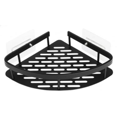 Imagem de Nicho Organizador Banheiro Prateleira Canto Porta Shampoo Sabonete Multiuso Sem Furos