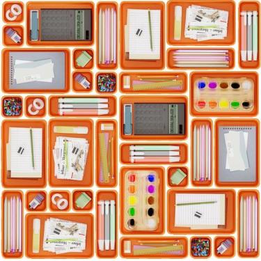 Imagem de Bandeja Organizador de Cajones Giklux Juego de 45 Piezas Plástico Nara