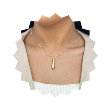 Imagem de Colar Orgânico Design Fio De Gota Folheado A Ouro 18k