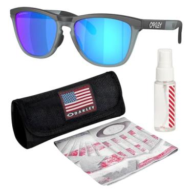 Imagem de Oakley Óculos de sol FROGSKINS RANGE OO9284 formato redondo com kit oficial de óculos,...