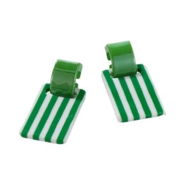 Imagem de Brincos Grandes Coloridos Para Mulheres, Tendência 2024, Joias De Moda