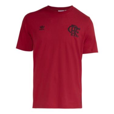 Imagem de CAMISETA MASCULINA ADIDAS FLAMENGO BASIC VERMELHA - FORMA GRANDE-Masculino