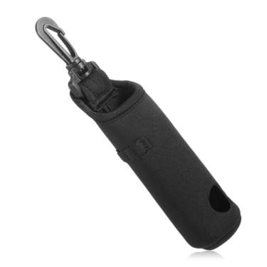 Imagem de Falzqq Bolsa de suporte de bola de golfe com clipe portátil neoprene bolsa de camiseta de golfe acessórios para homens e mulheres presentes de armazenamento