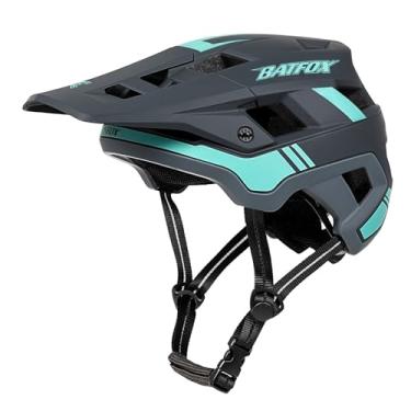 Imagem de BATFOX Capacete de bicicleta, capacete de mountain bike para homens mulheres adultos jovens (cinza azul, G (58-61 cm))