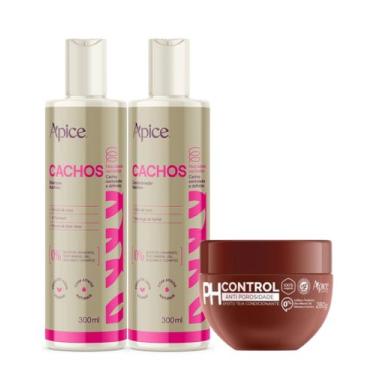 Imagem de Kit Ph Control Shampoo Condicionador CCH N. FRA. Máscara Anti Porosida