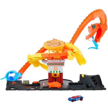 Imagem de Hot Wheels City Pista Ataque Da Cobra  A Pizzaria - Mattel HTN81