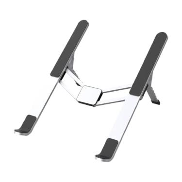 Imagem de Suporte de laptop para mesa - Elevador ajustável de liga de alumínio - Aparelhos de escritório antiderrapantes para monitor escritores estudantes, jogos, aniversário, mulheres, homens, dormitório