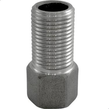 Imagem de Prolongador Extensor Aumento 1 2 Curto 29mm Aço Inox 304 Rosca BSP Con