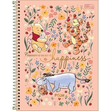 Imagem de Caderno Espiral Capa Dura Colegial 10 Matérias Pooh 160 Folhas Tilibra 9974