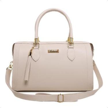 Imagem de Bolsa Feminina Tira Colo 8130 Preta Moda Macia Schiareli-Feminino