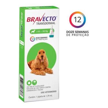 Imagem de Antipulgas Bravecto Transdermal Cães 10 A 20kg - 500mg - MSD