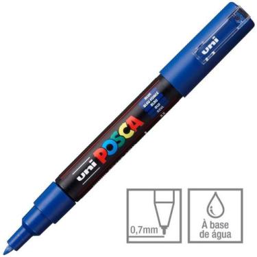 Imagem de Caneta Posca Marcador Uni-Ball PC-1M Azul 33 - Uni Ball
