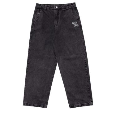 Imagem de Calça Baggy Trip Side Cruz Vermelha Estonada Preta-Masculino